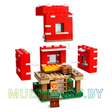 Конструктор LEGO Minecraft 21179 Грибной дом картинка 6